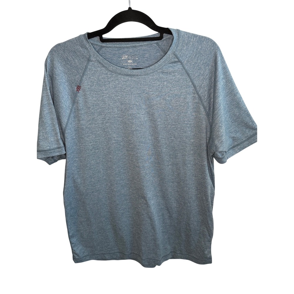 Rhone Reign Men's Blue Heathered Short Sleeve Training T-Shirt‎ Size Large